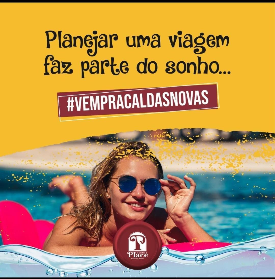 Apartment Flat Para Temporada Perto Singapura Shopping Com 7 Piscinas, Bar Molhado, Restaurante - A 3 Min Centro De Caldas Novas! *